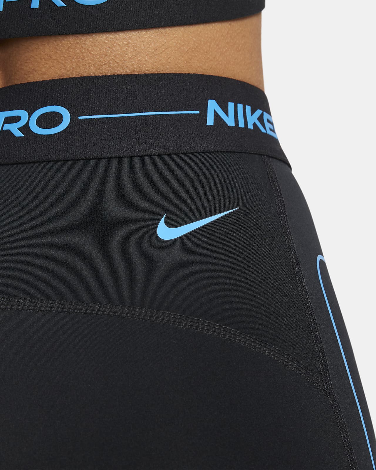 bright nike pro shorts