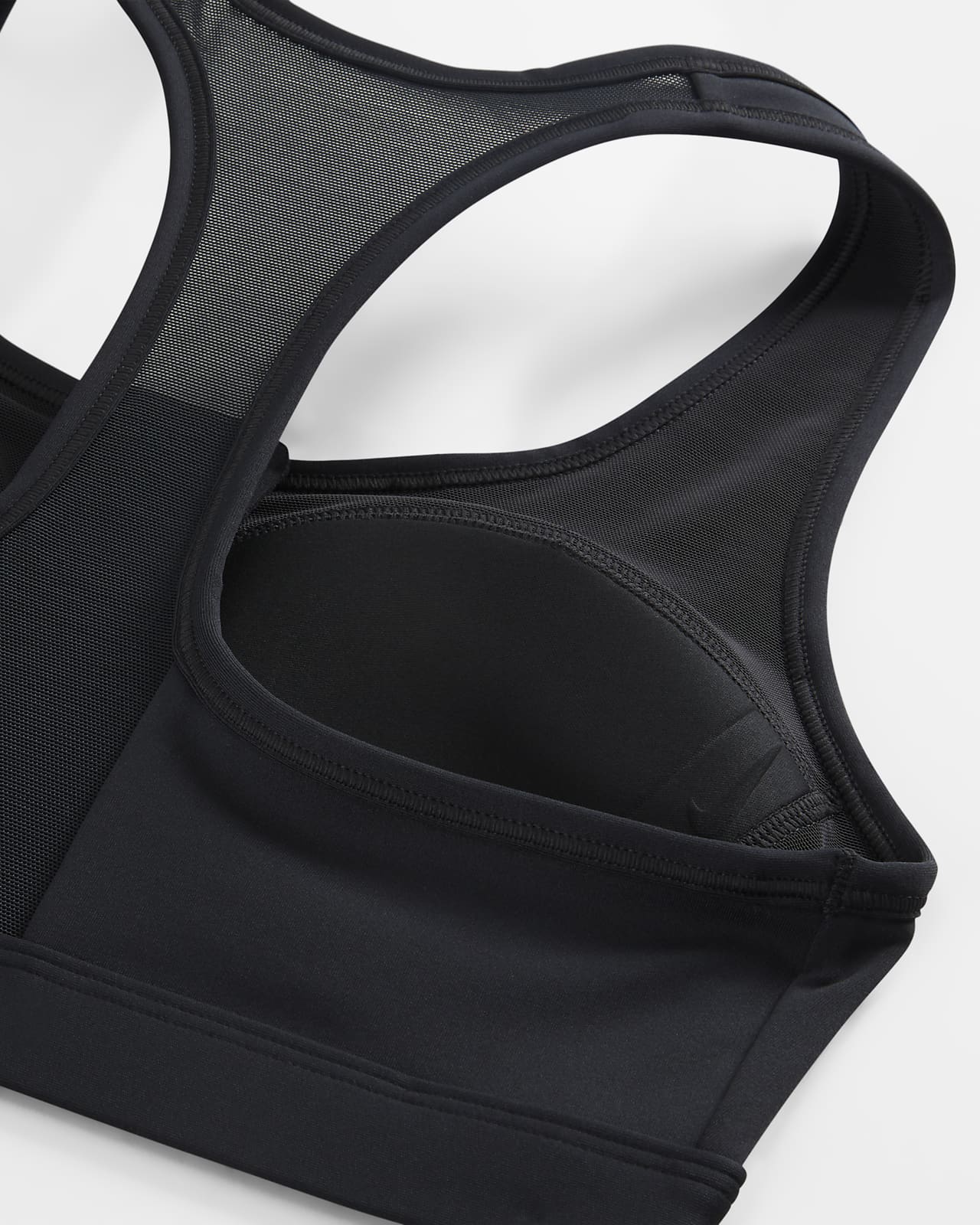 Nike Women's Medium Support Non Padded Sports Bra Black/(White) :  : Clothing, Shoes & Accessories