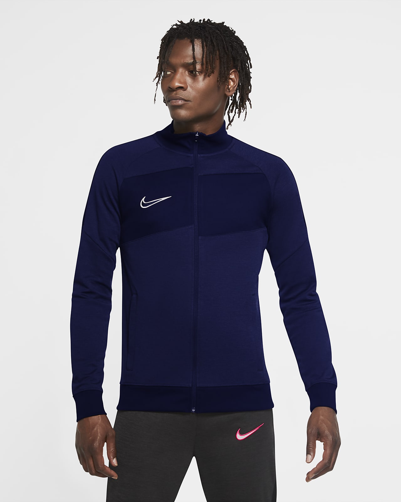 nike dri fit jacket blue