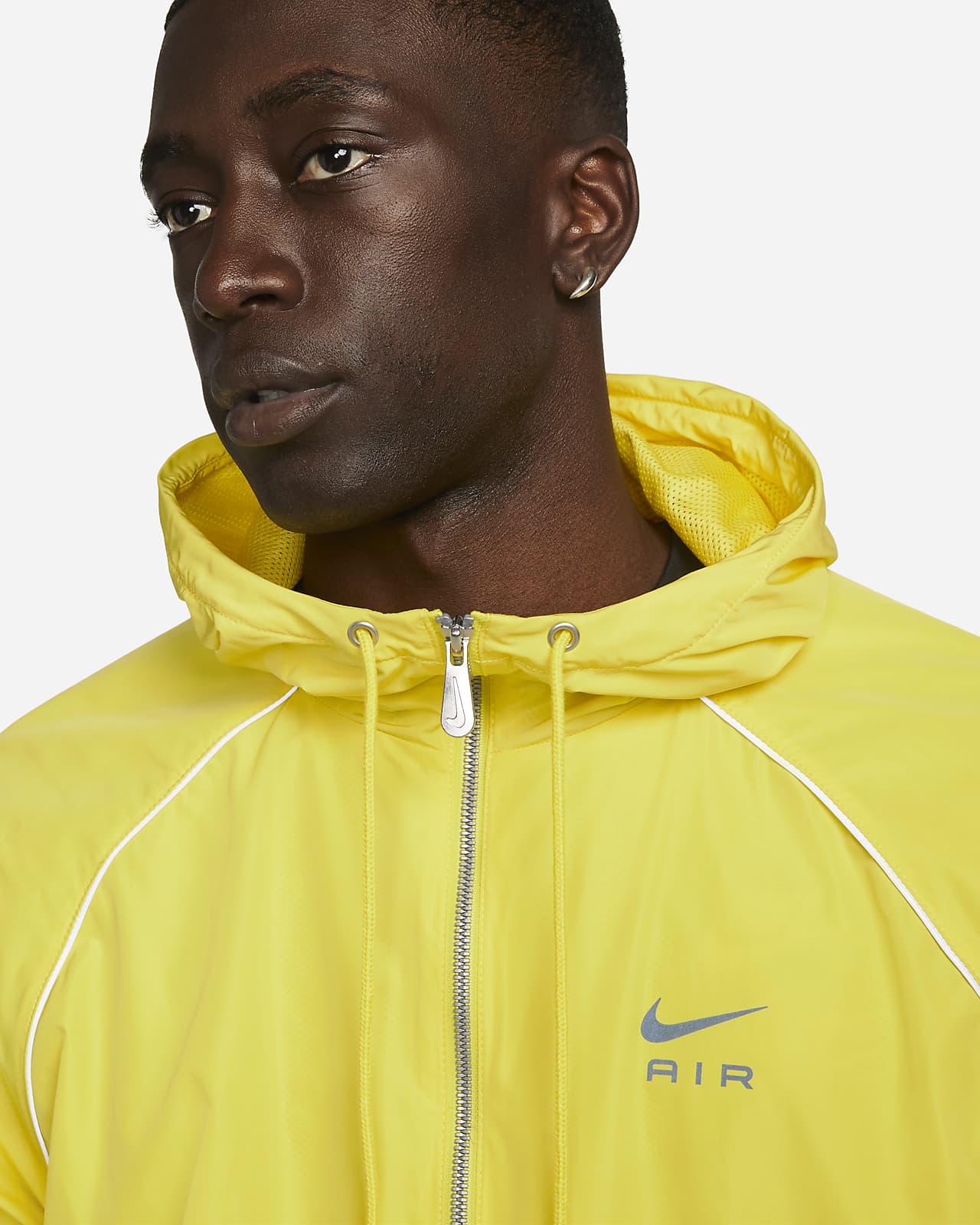 Nike Air Men's Full-Zip Hooded Woven Jacket. Nike HR
