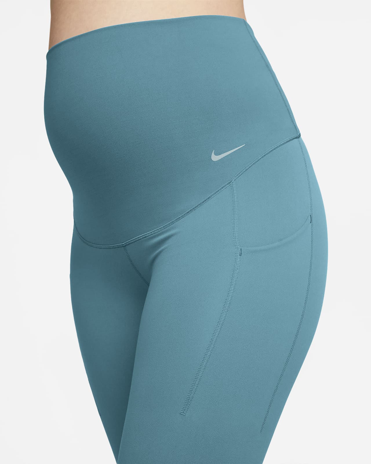Nike Zenvy (M) Women's Gentle-Support High-Waisted 7/8 Leggings with  Pockets (Maternity). Nike IE