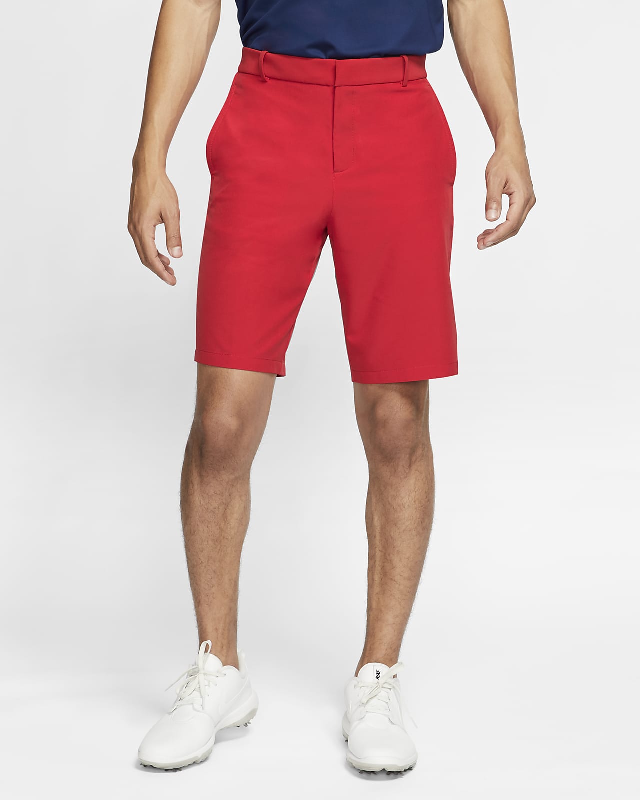 red nike golf shorts