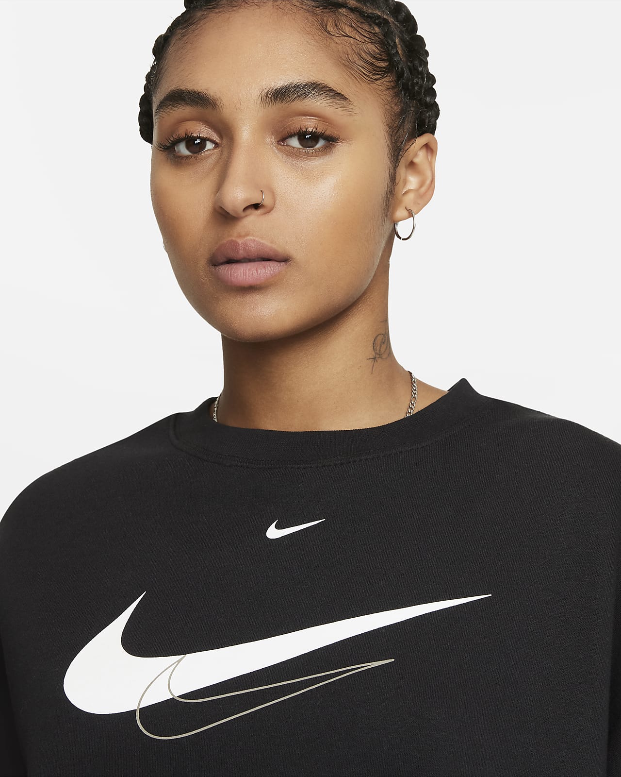 nike essential crop sweatshirt