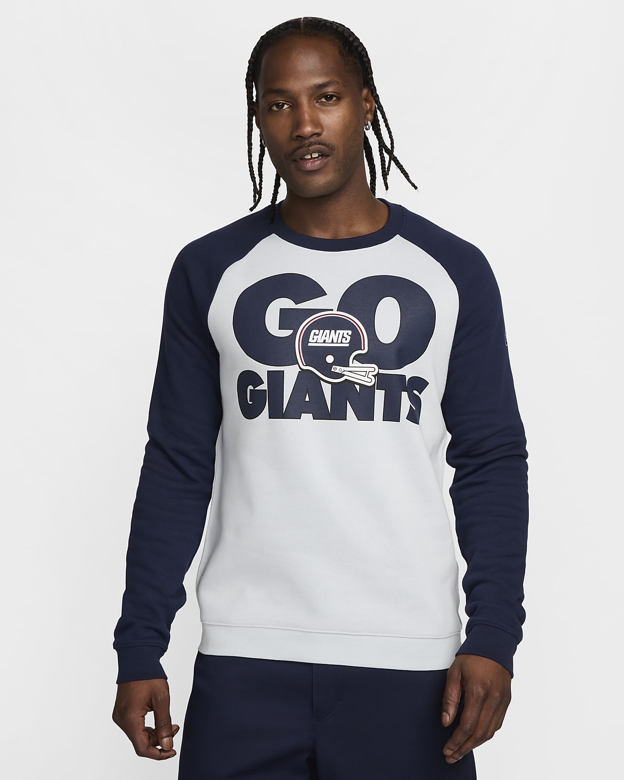 Sweat-shirt Nike Historic Raglan (NFL Giants) pour Homme