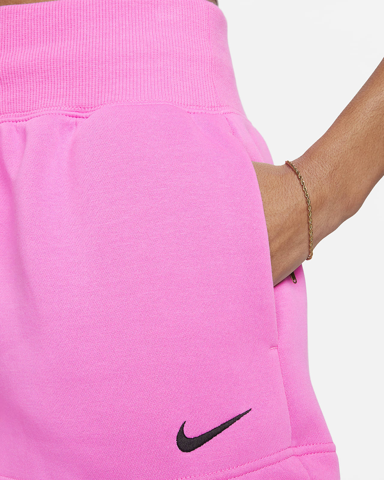 pink cotton nike shorts