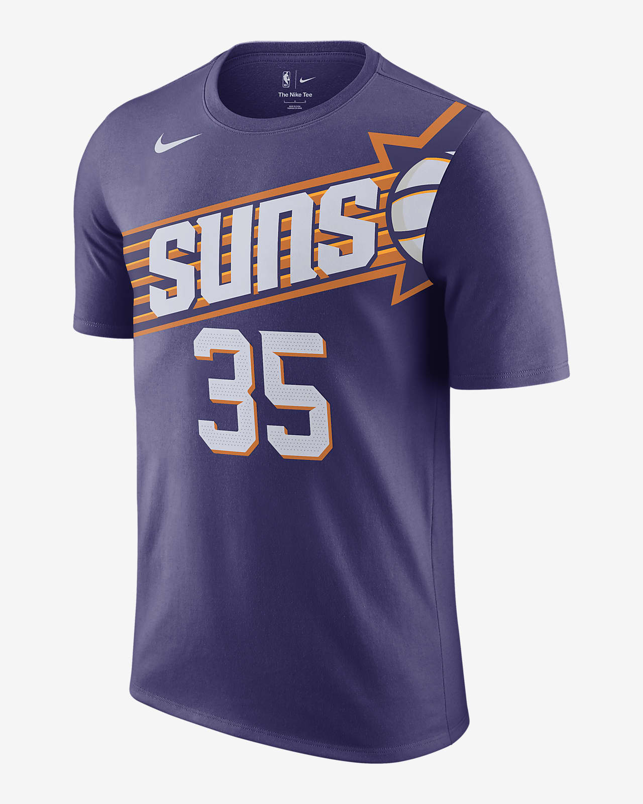 Kevin Durant Phoenix Suns Nike NBA-T-skjorte til herre