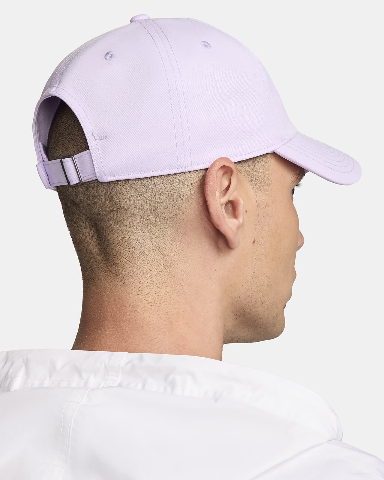 Nike metal swoosh cap in pink