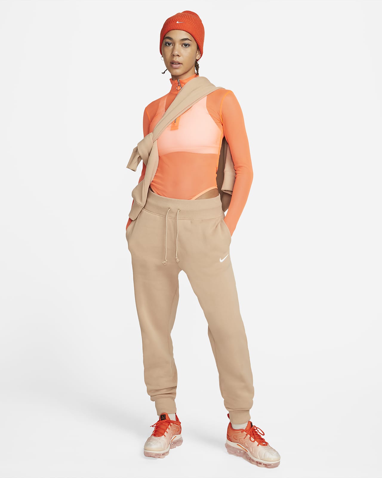 Nike Sportswear Phoenix Fleece Women's High-Waisted Oversized Tracksuit  Bottoms. Nike IL