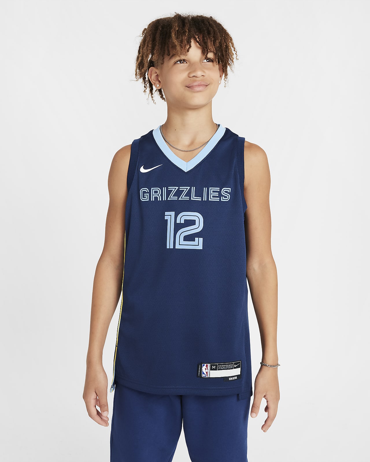 Memphis Grizzlies Icon Edition 2023/24 Nike NBA Swingman Trikot für ältere Kinder