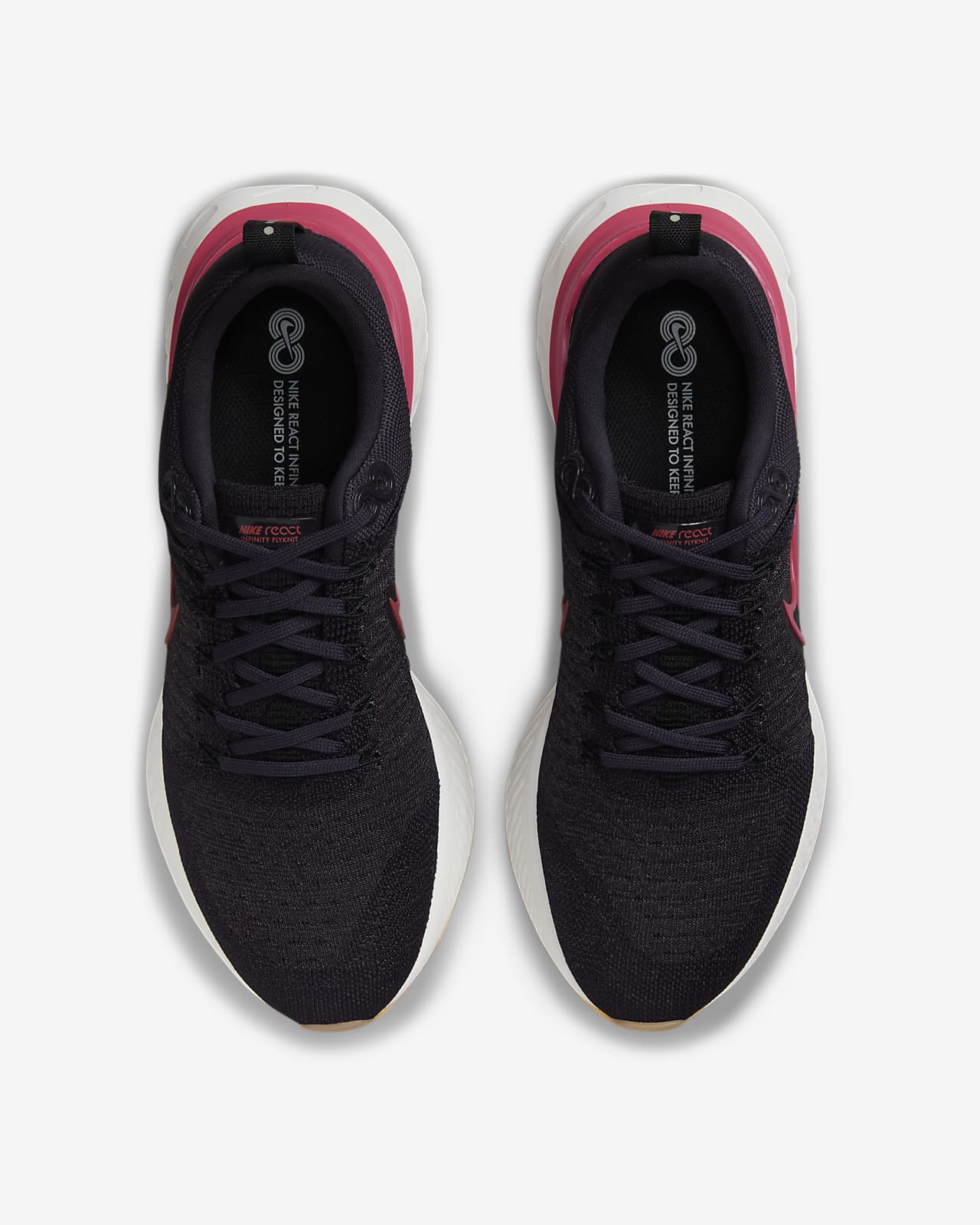 nike react infinity run flyknit purple