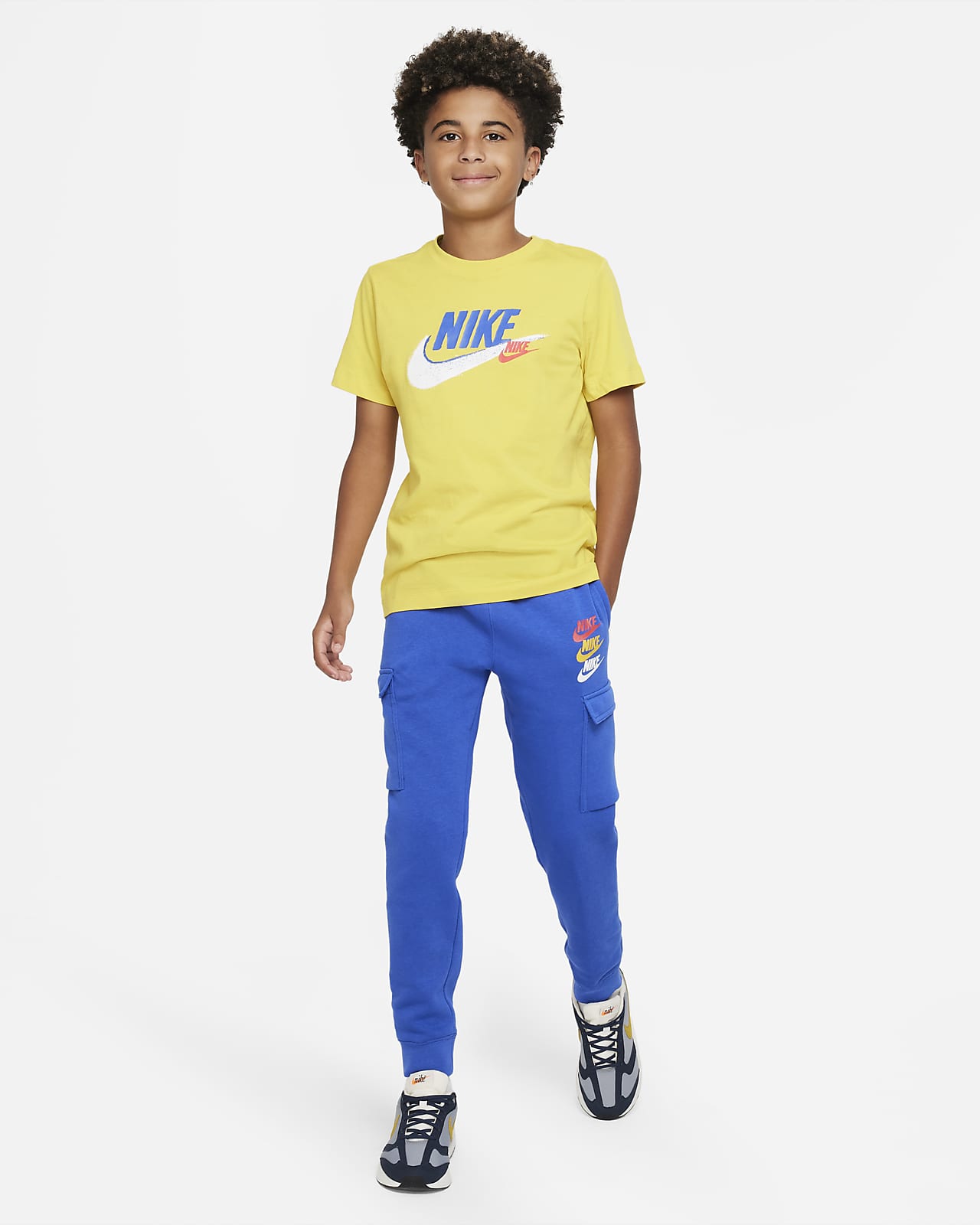 Boys' Nike Sportswear Standard Issue Fleece Cargo Jogger Pants
