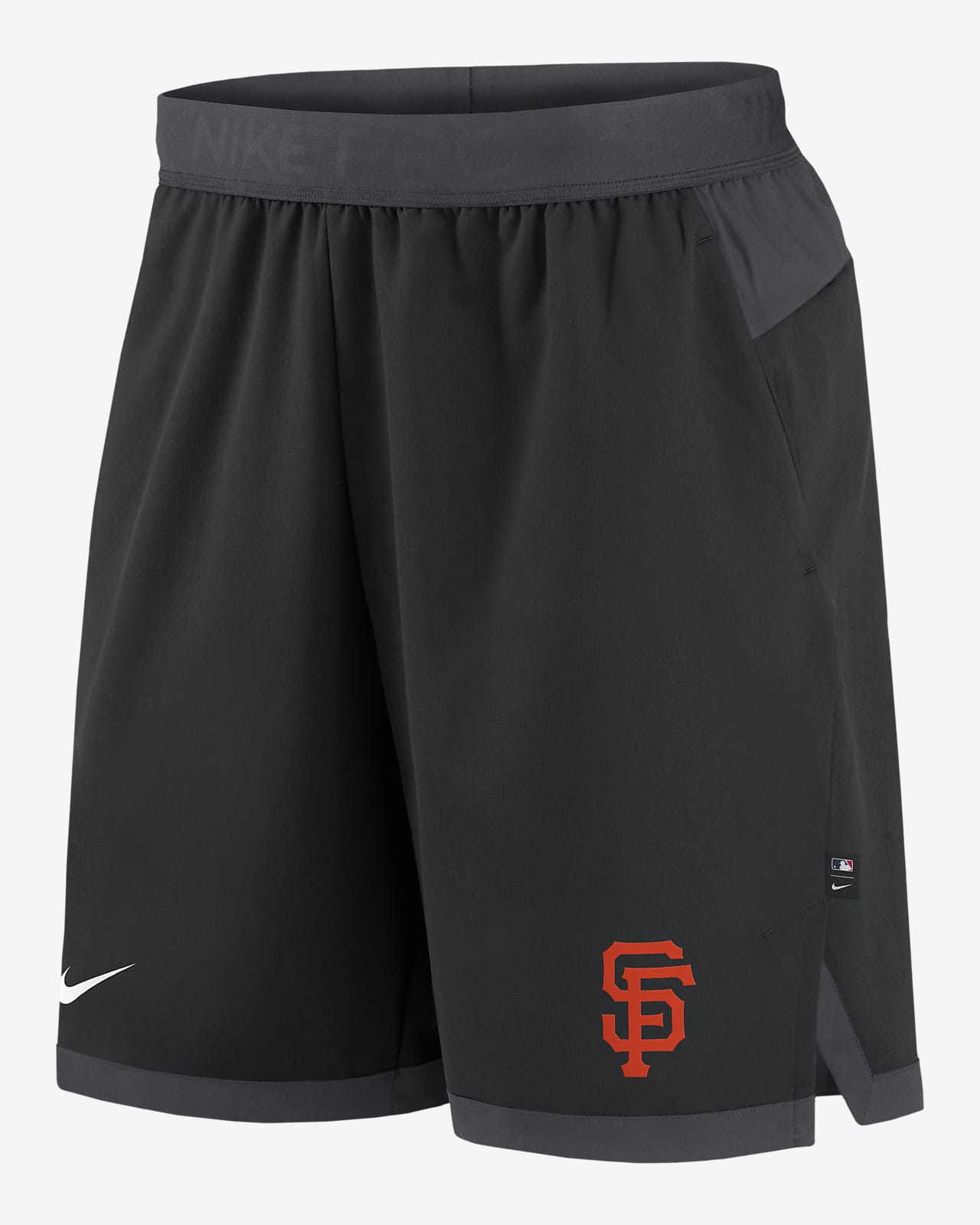 San Francisco Giants Nike Shirt Mens Small Black Gray Logo Tee Baseball  Drifit