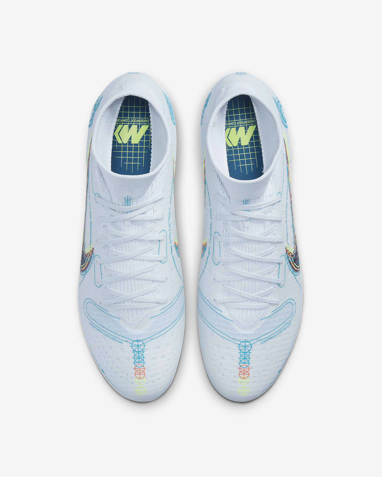 white nike football trainers