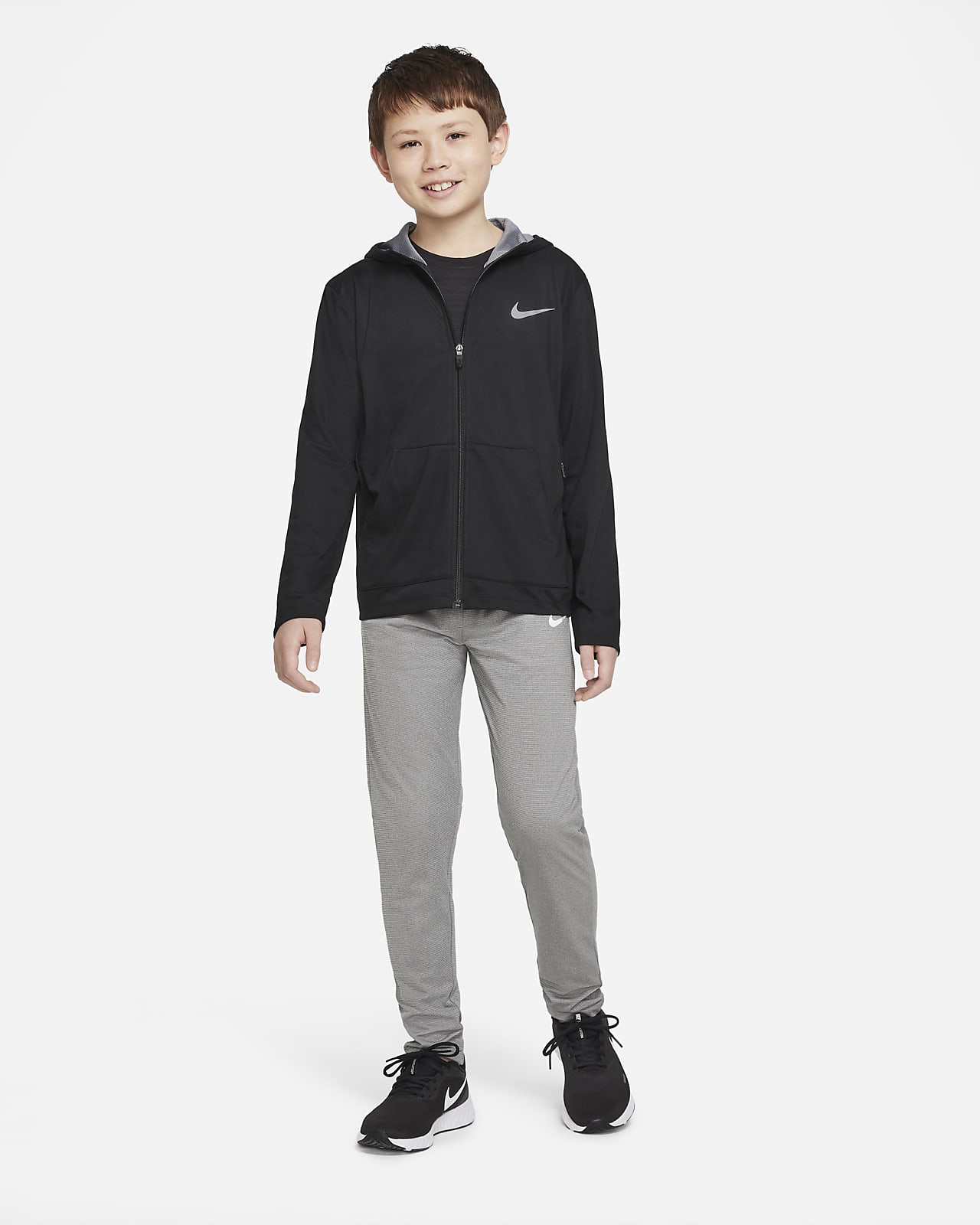 Nike Older Kids' (Boys') Full-Zip Training Hoodie. Nike LU