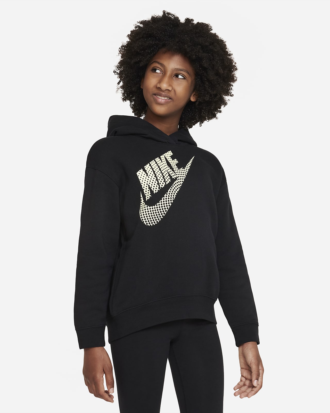 Nike Sportswear Oversized hoodie voor meisjes. Nike BE