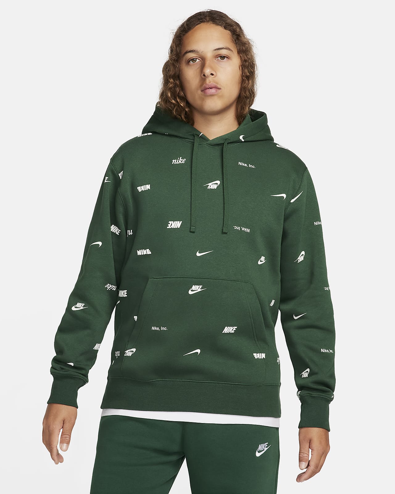 Nike Conjunto Sportswear Hombre Club verde