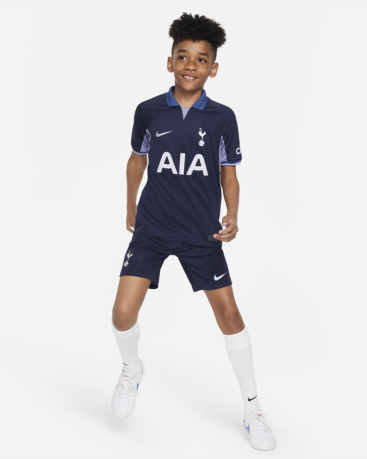 Tottenham Hotspur 2023/24 Stadium Home Big Kids' Nike Dri-FIT Soccer Jersey.