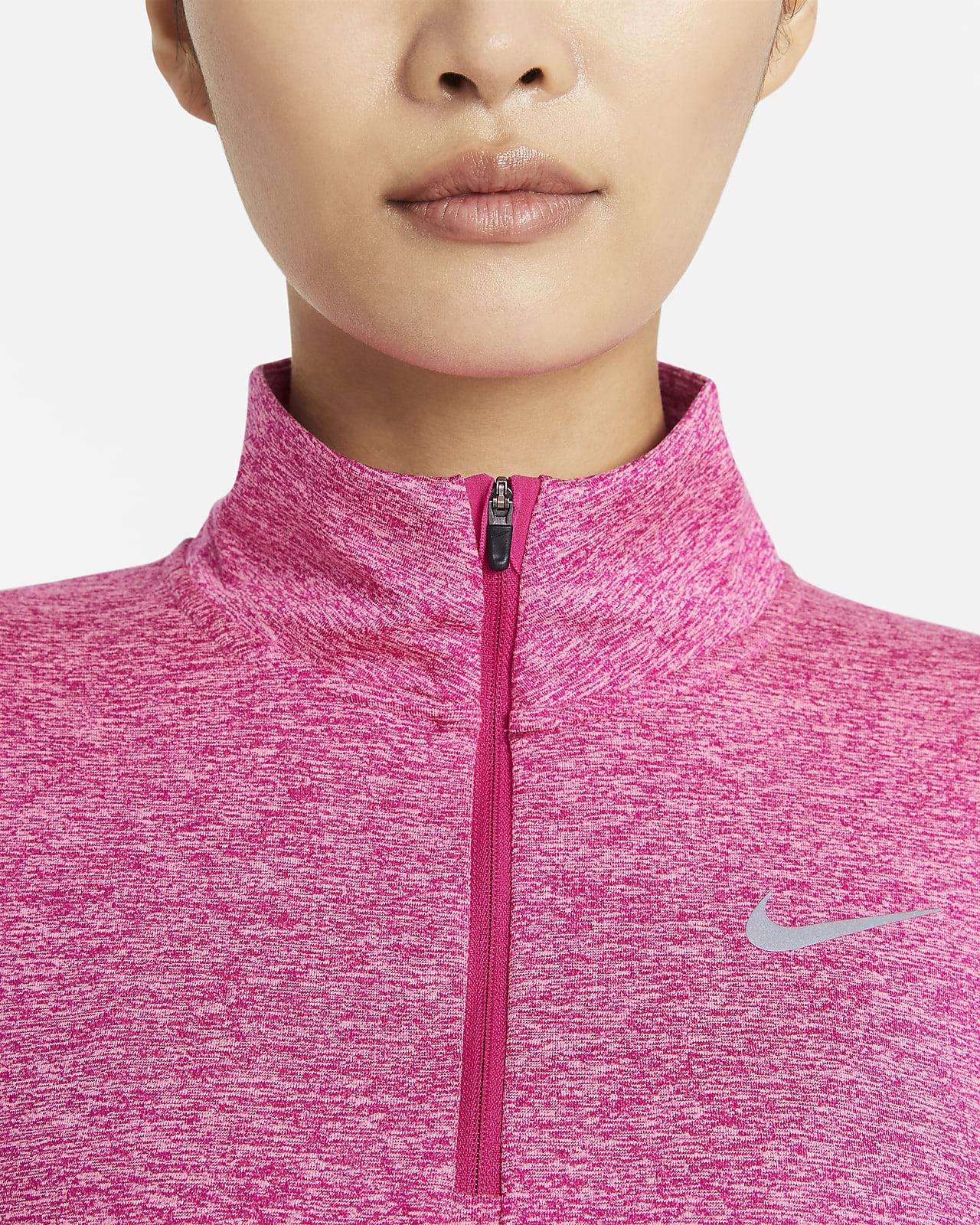 nike pink running top