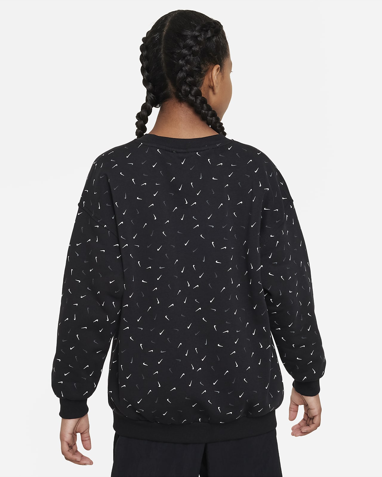 Kids\' Nike Nike (Girls\') Older Club Fleece LU Sportswear Sweatshirt. Oversized