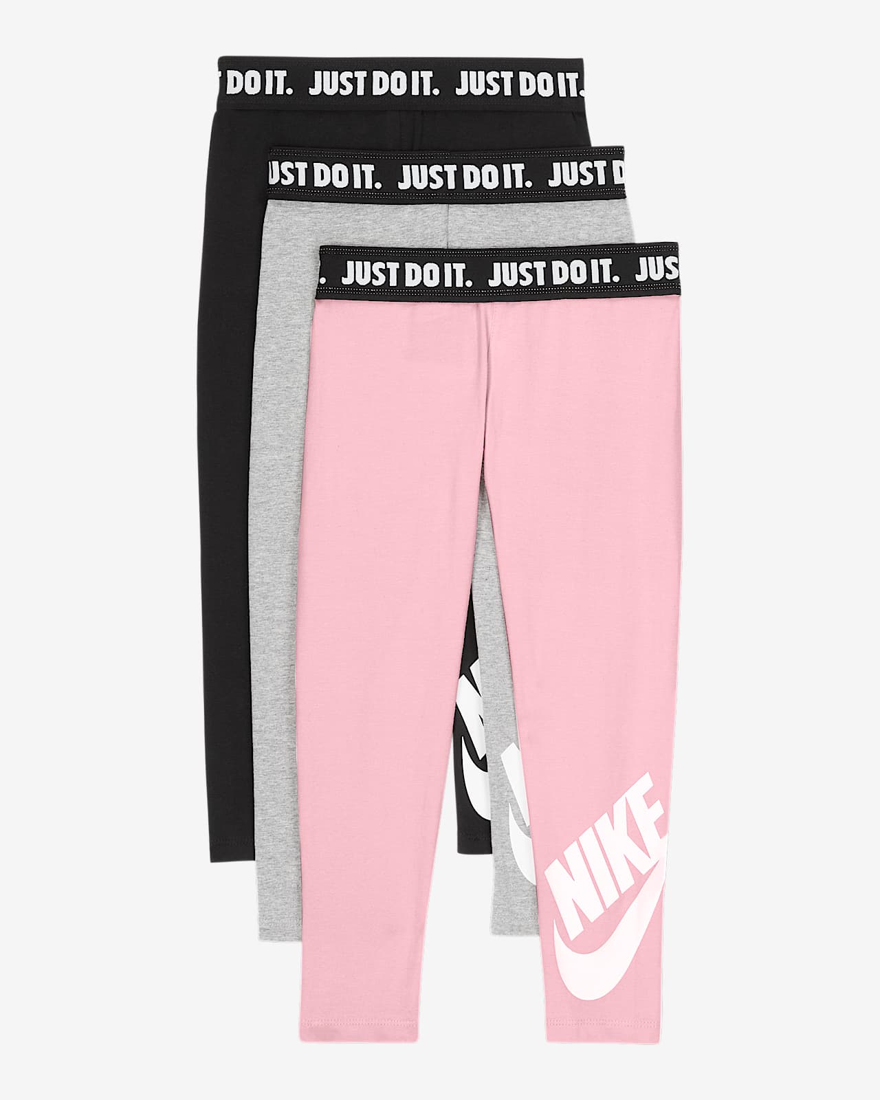 Leggings Nike talla preescolar (paquete de 3). Nike.com