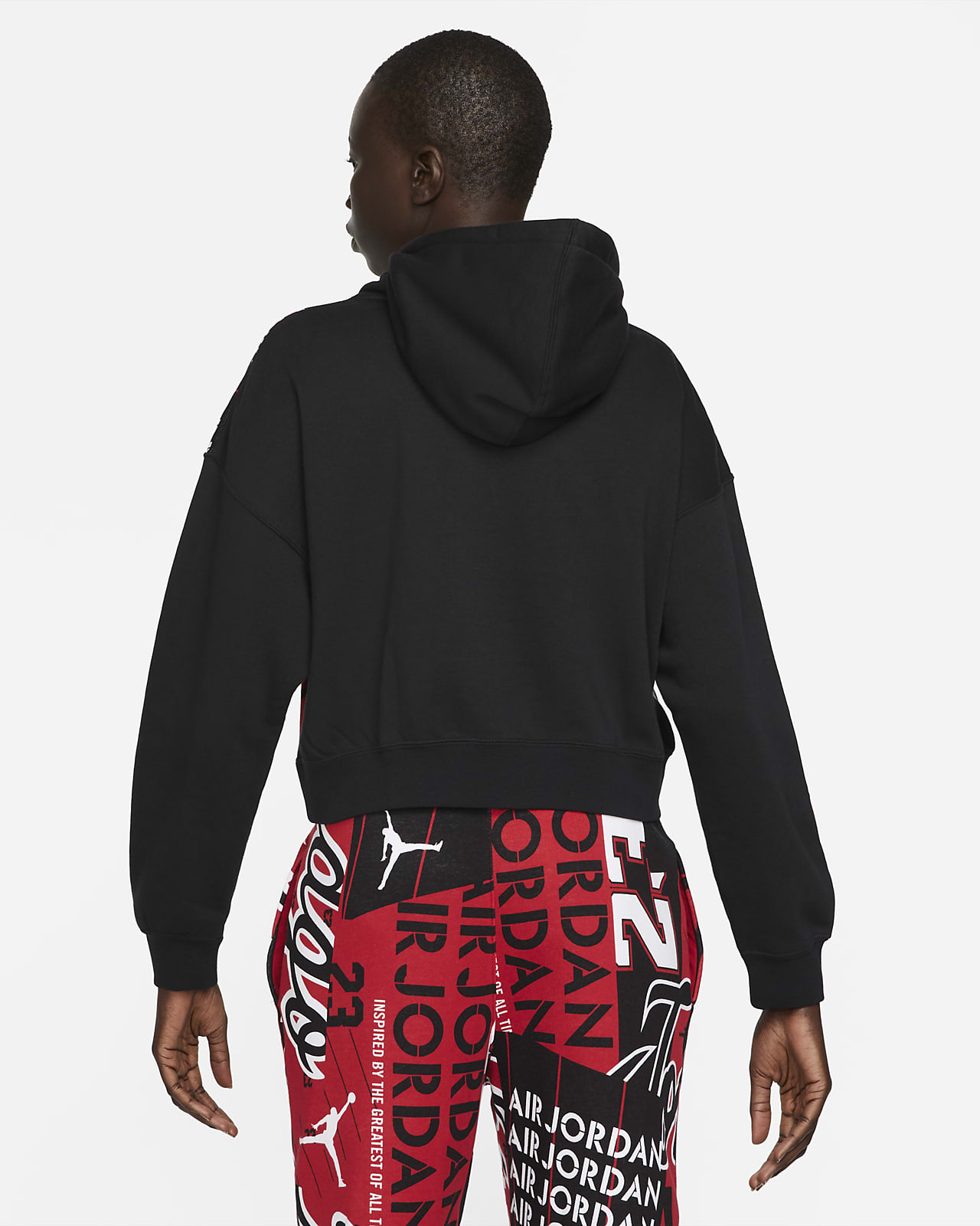 Felpa in fleece con cappuccio e stampa all-over Jordan - Donna. Nike IT