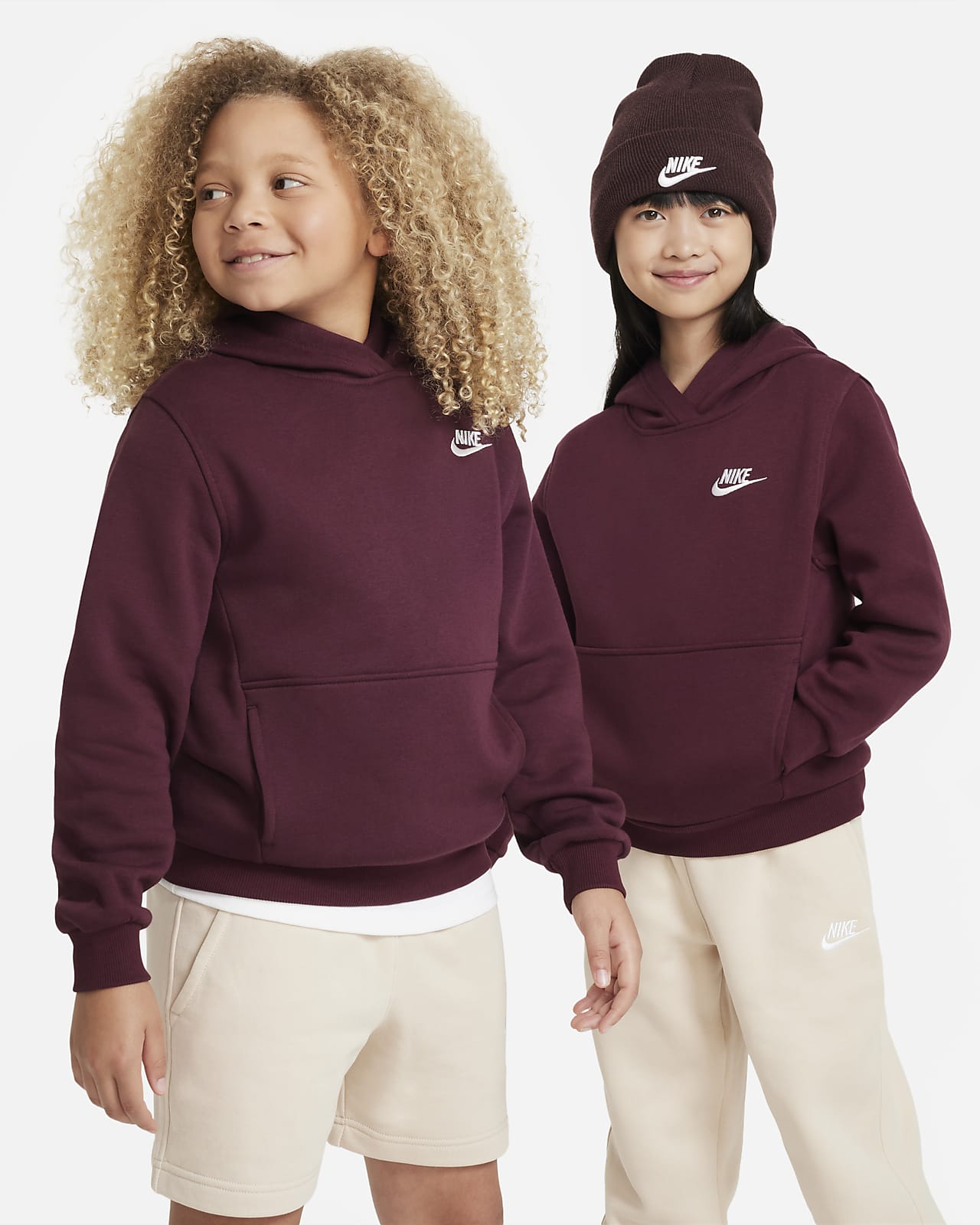 Nike sportswear clearance club fleece burgundy