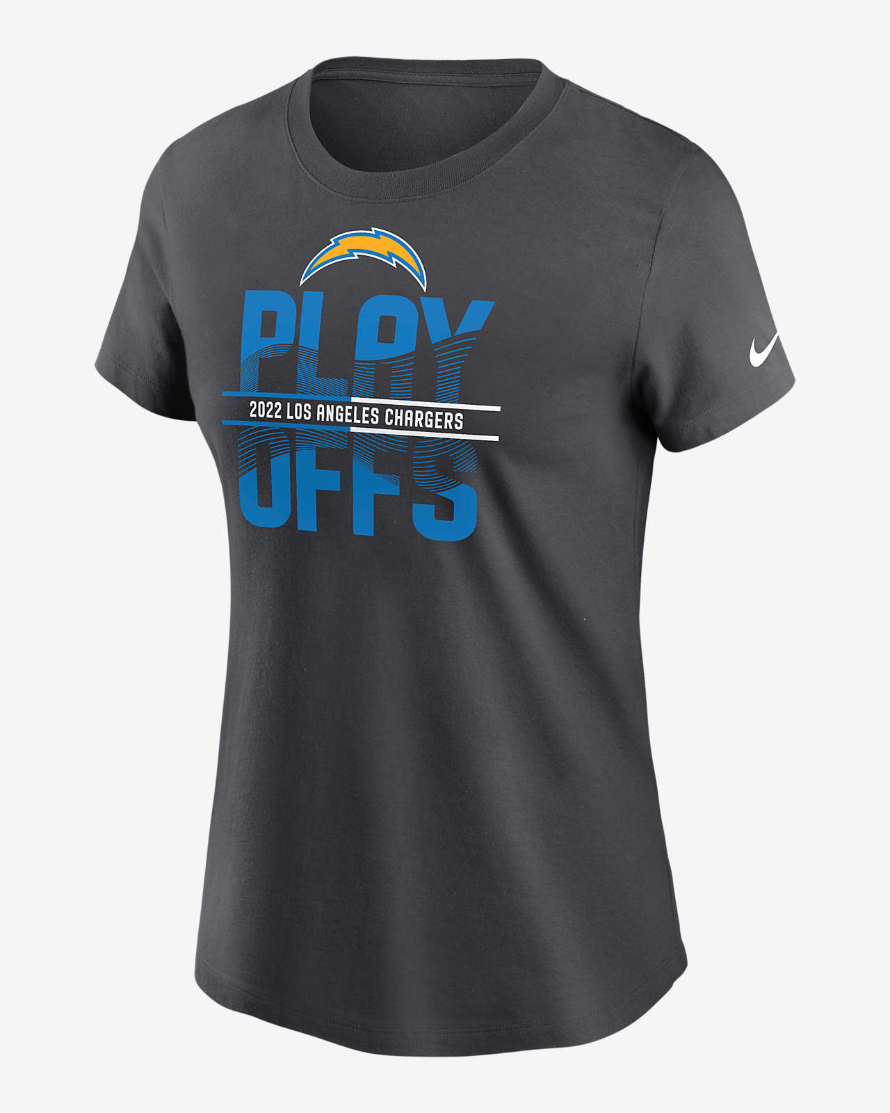 Playera para mujer Nike 2022 NFL Playoffs (NFL Angeles Chargers).