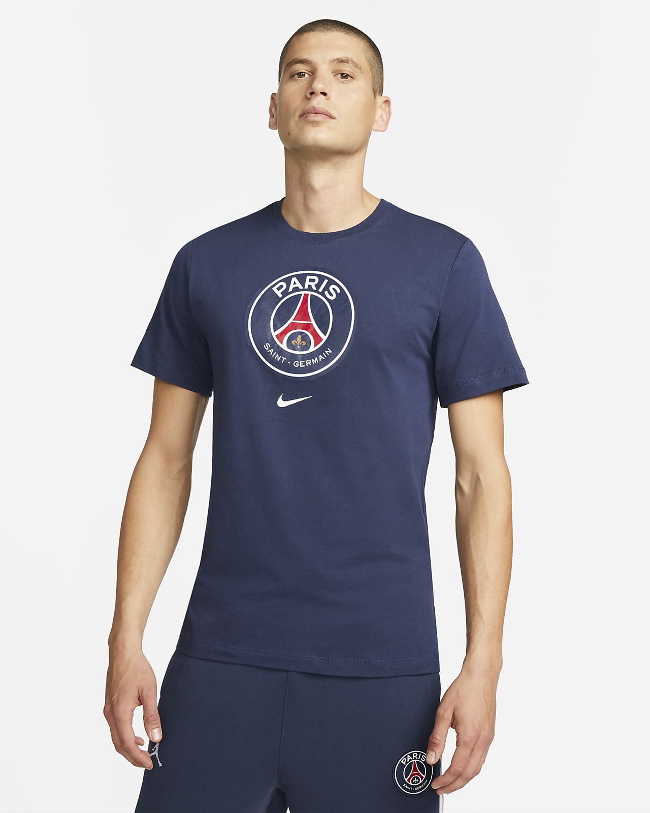 binær Bliver til Eller enten Paris Saint-Germain Crest Men's Soccer T-Shirt. Nike.com