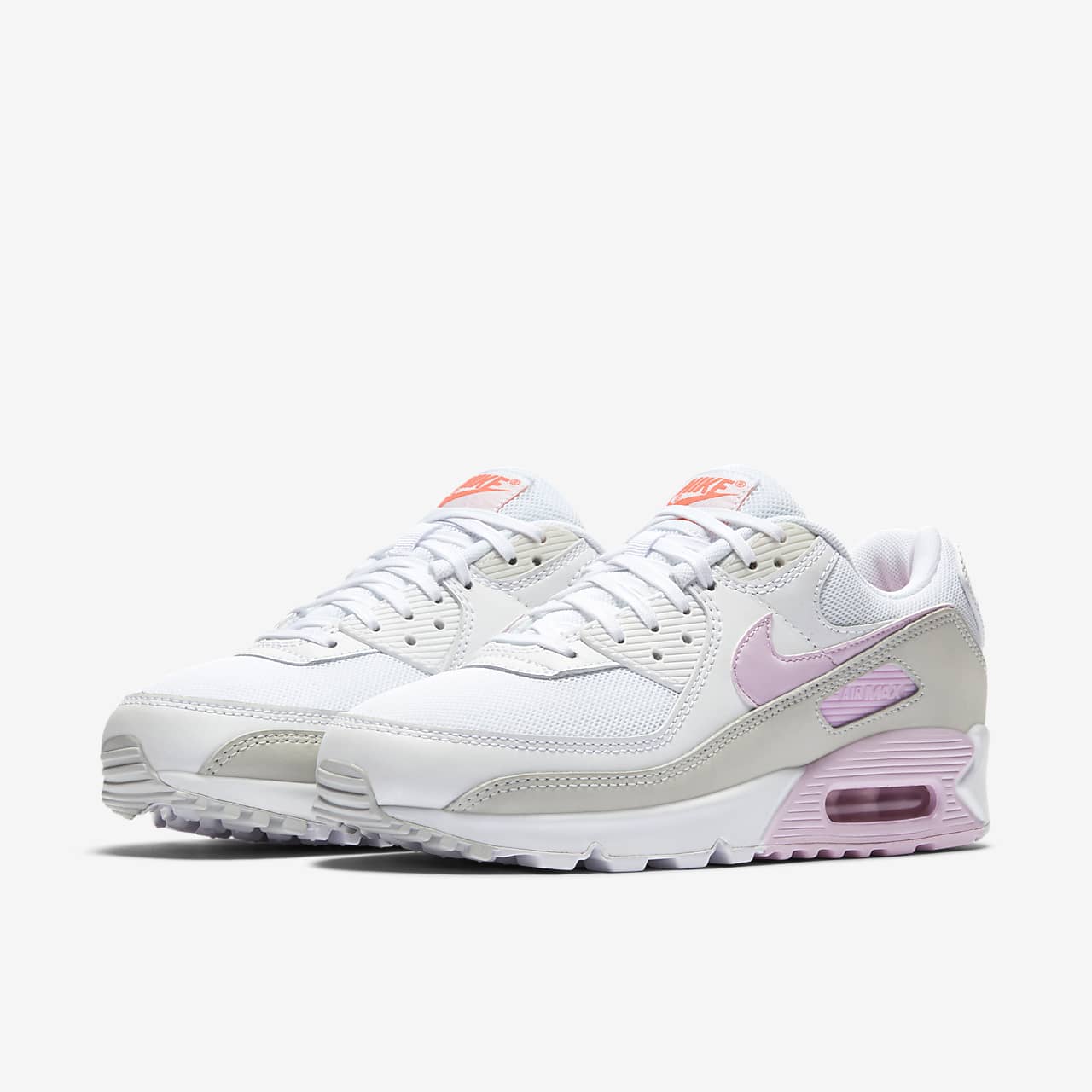 nike air max 90 womens pink and white