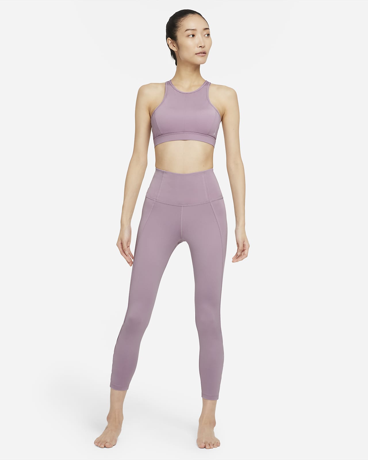 Nike公式 ナイキ ヨガ Dri Fit スウッシュ ウィメンズ ミディアムサポート ワンピース パッド ハイネック スポーツブラ オンラインストア 通販サイト