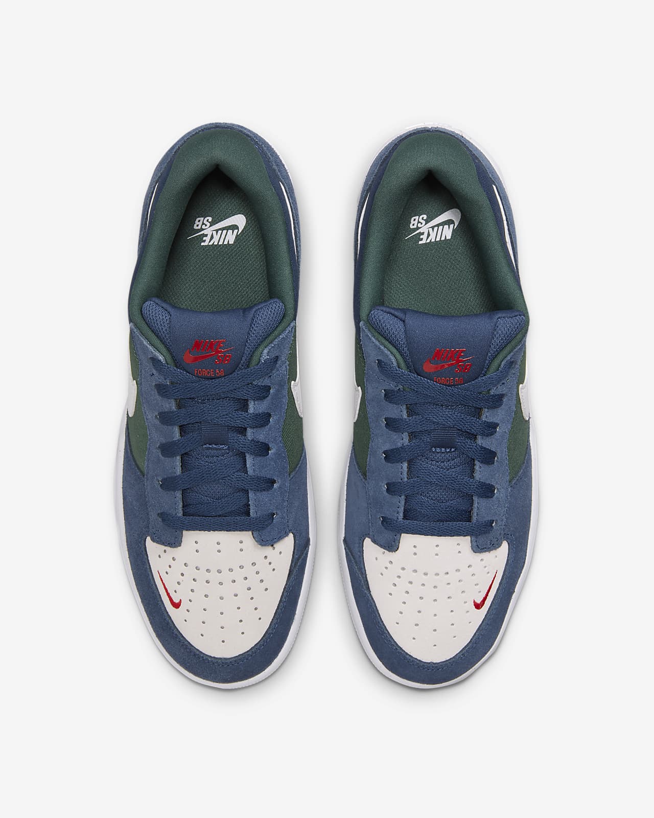 Nike Men's SB Air Force II Low Skate Shoe (9) 