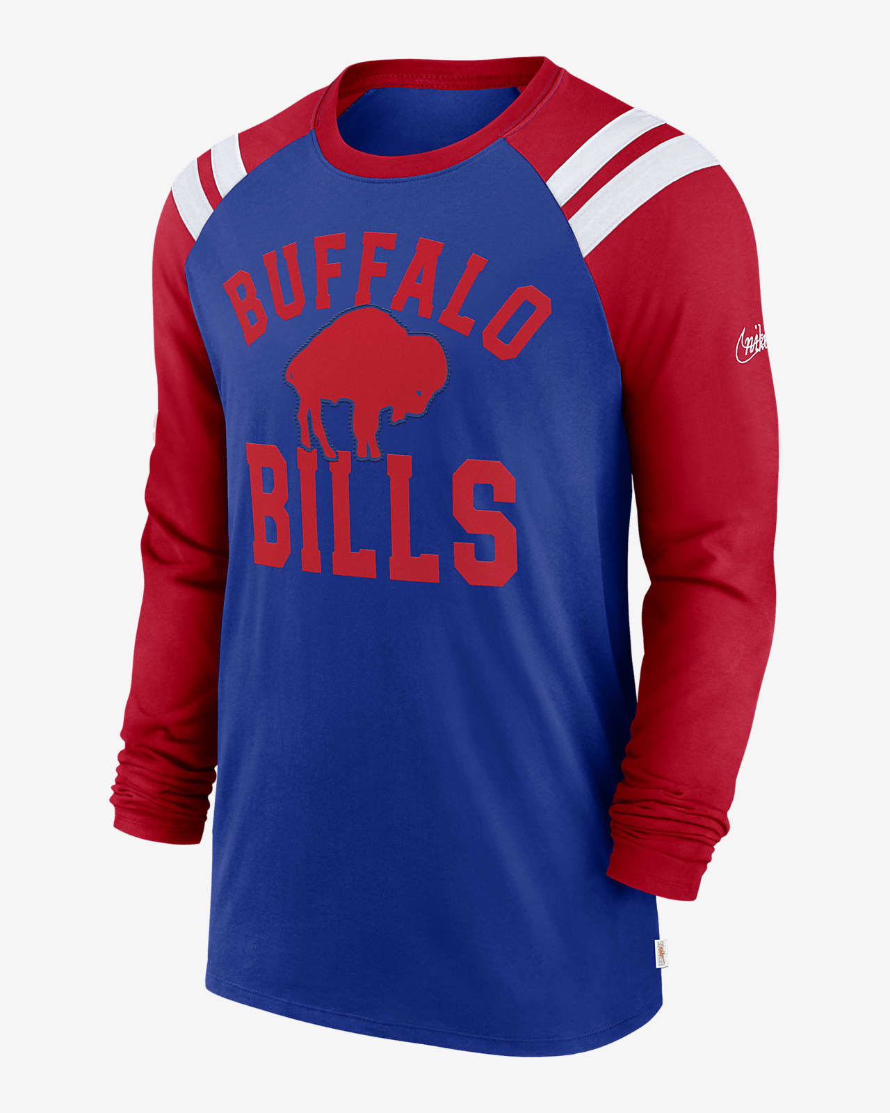 Buffalo Bills Classic Arc Fashion Men's Nike NFL Long-Sleeve T-Shirt.