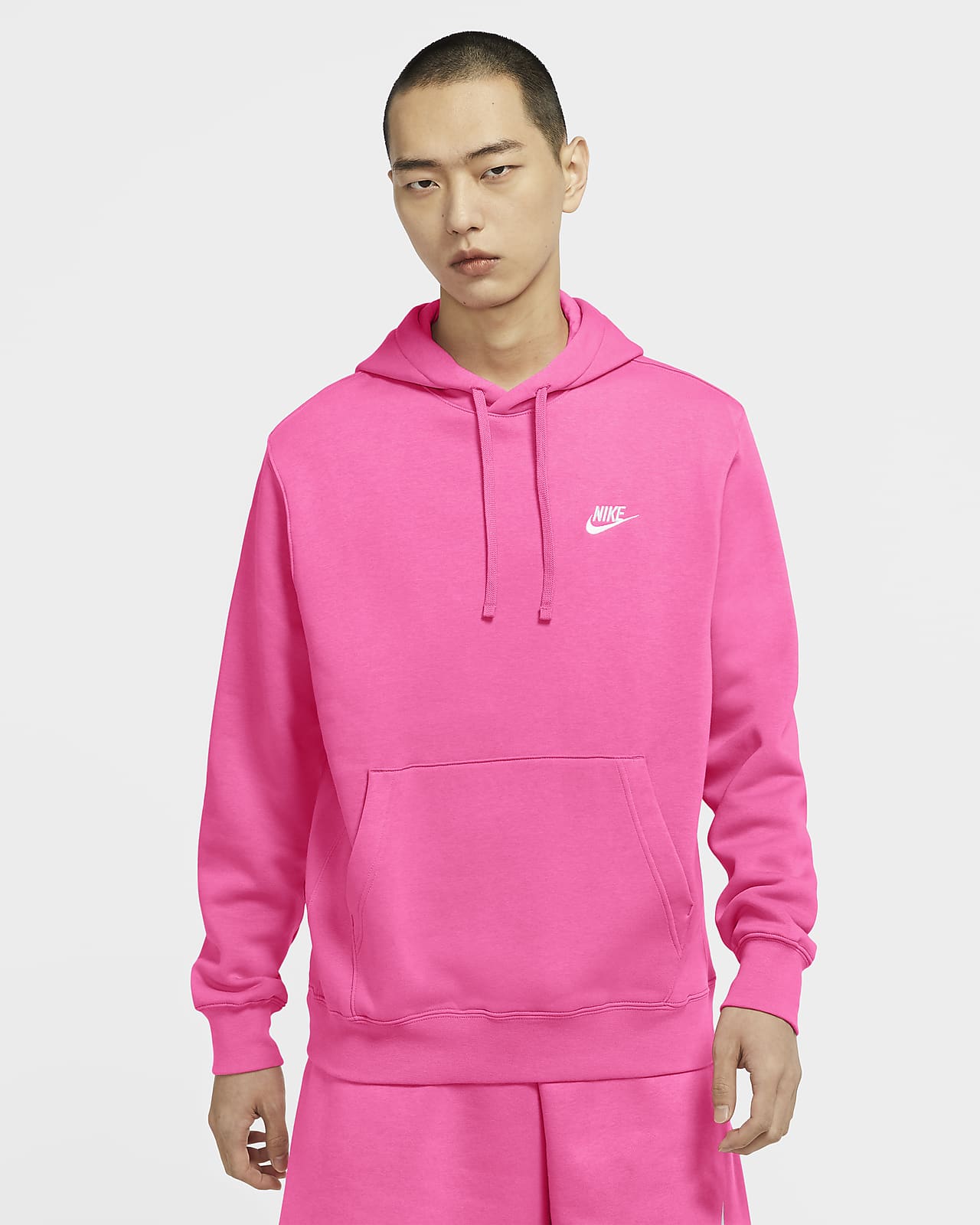 nike sportswear club fleece pink