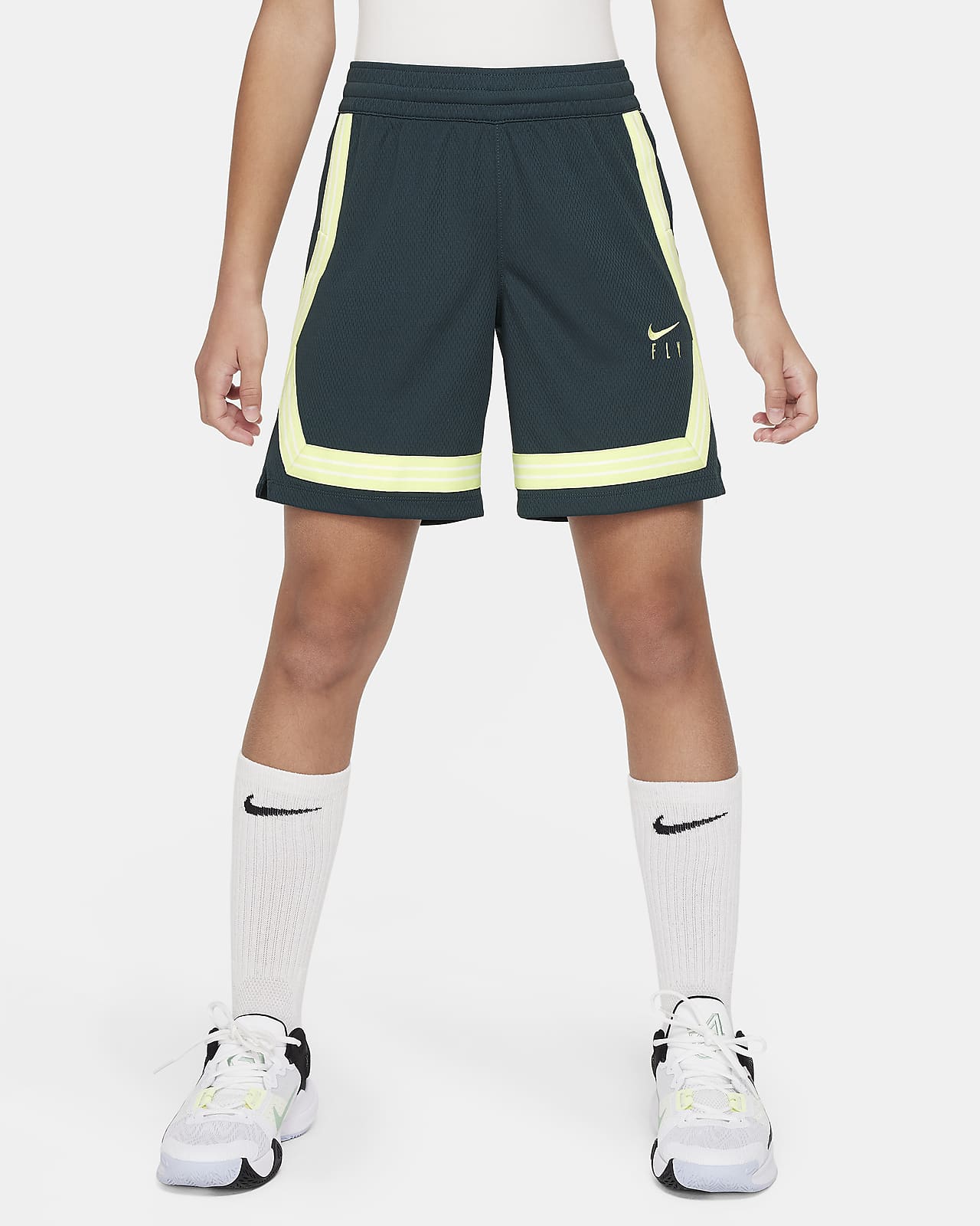 Nike Basketball Dri-FIT Crossover shorts in white
