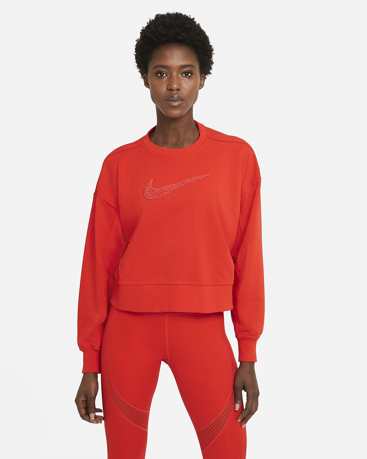 nike dry women's swoosh crew sweatshirt