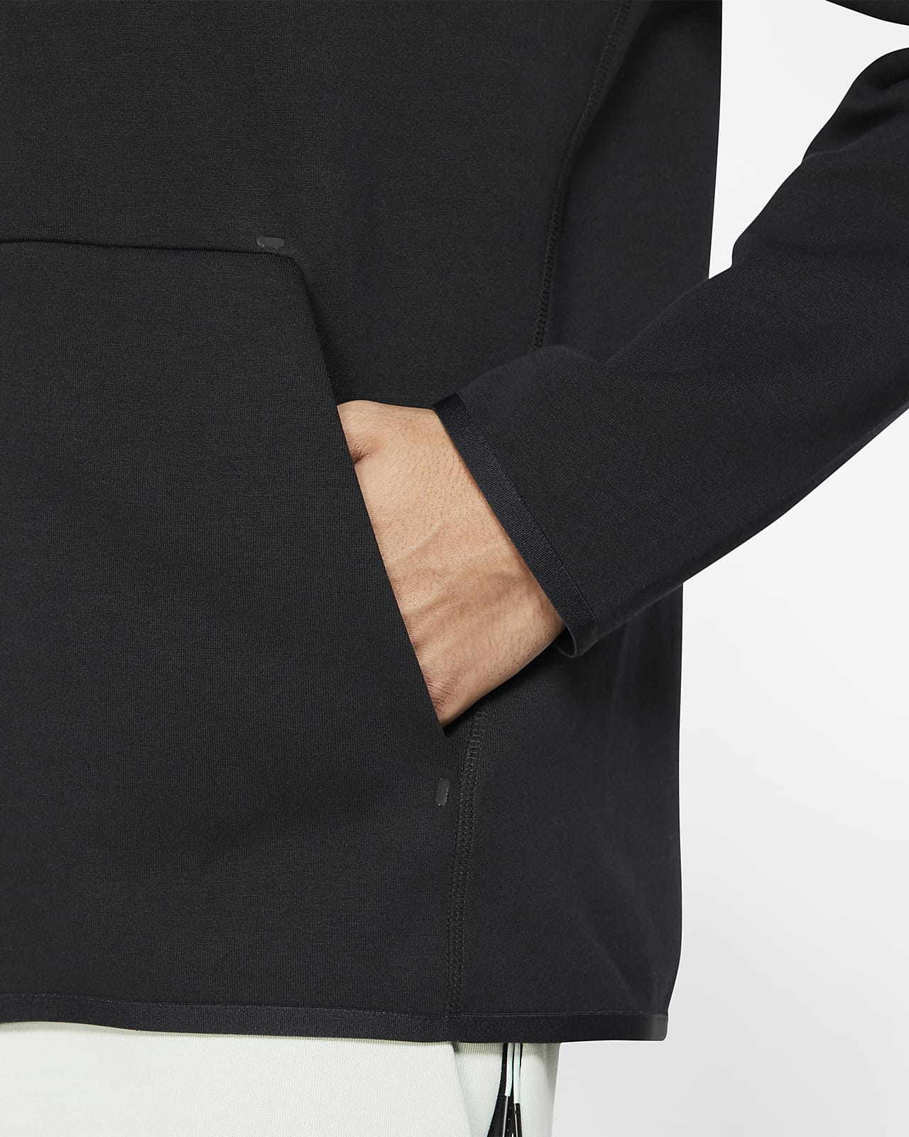 nike tech fleece hoodie full zip zwart