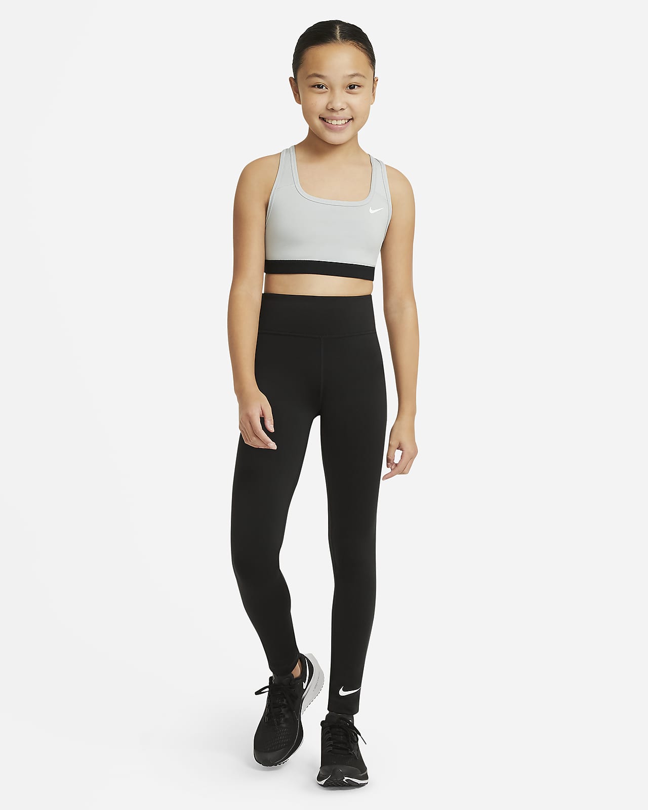 Nike XL kids sports bra, fits up to a size 8. Worn - Depop
