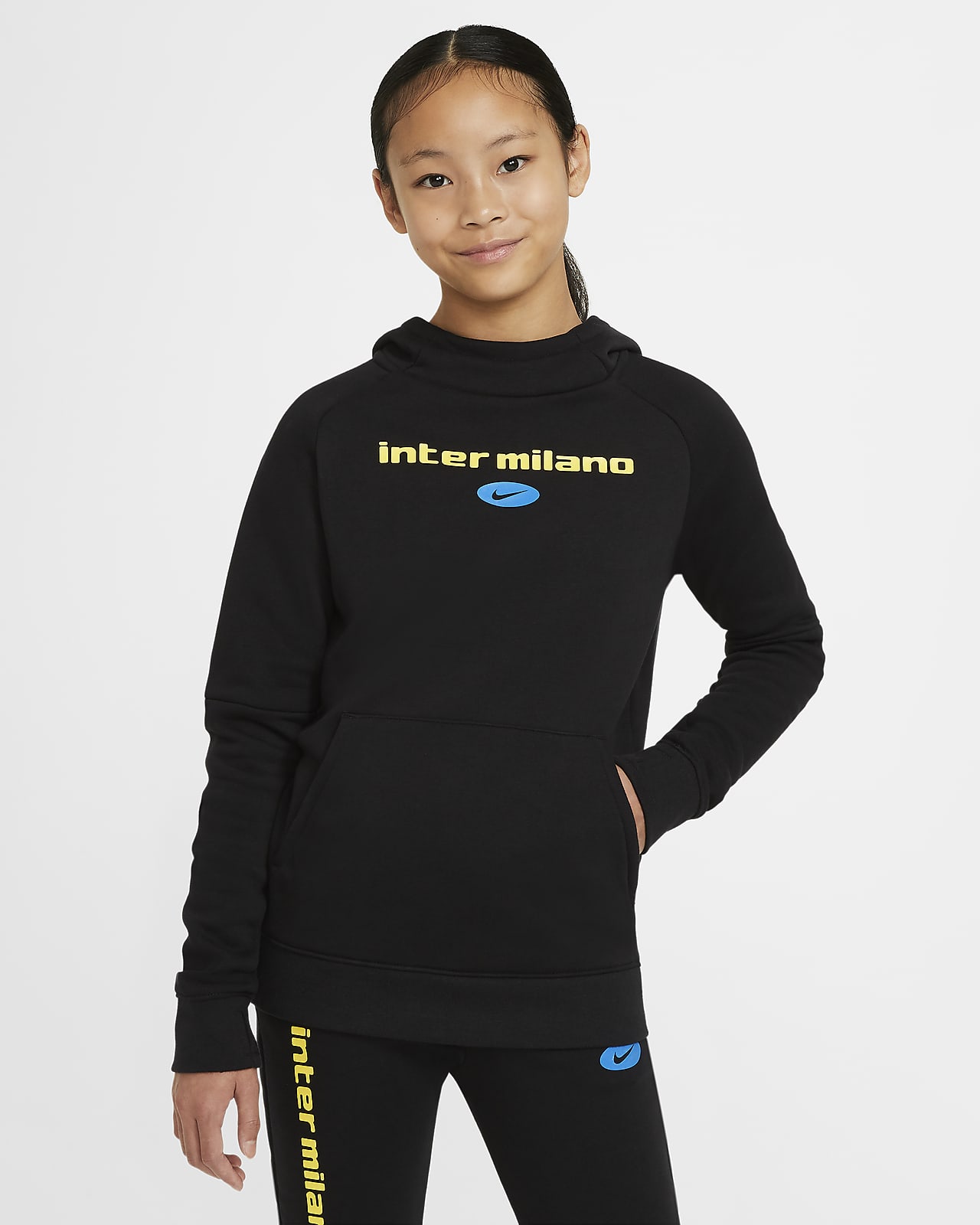 inter milan fleece hoodie