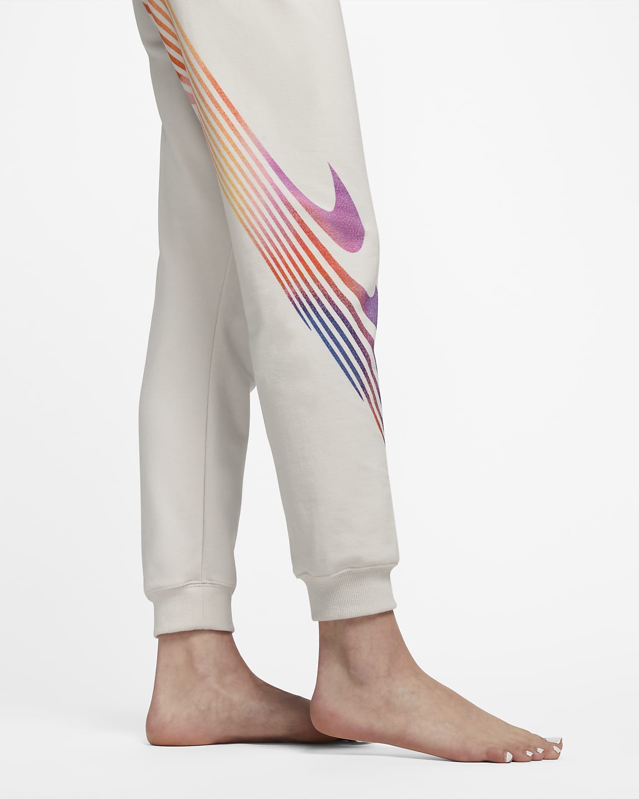 high rise fleece joggers