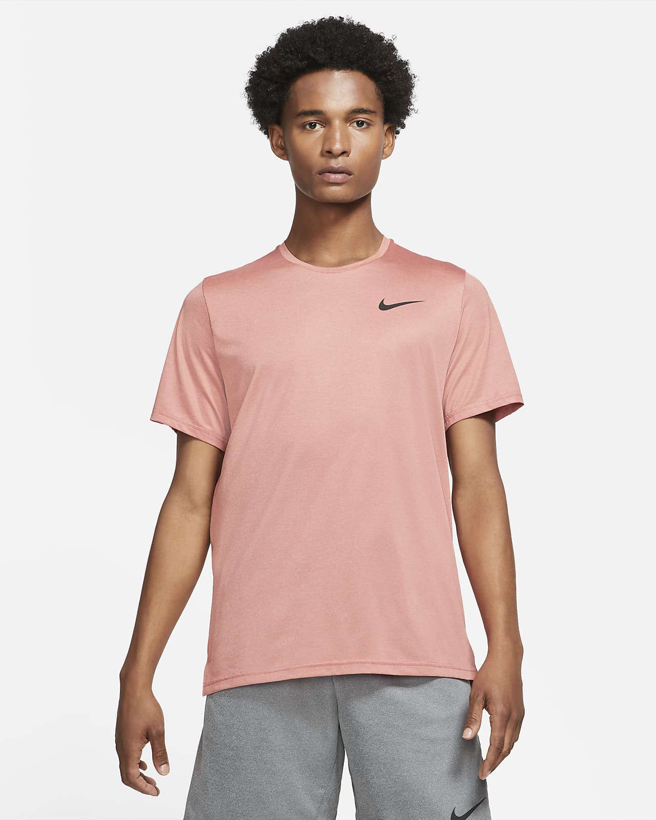 mens pink nike dri fit shirt