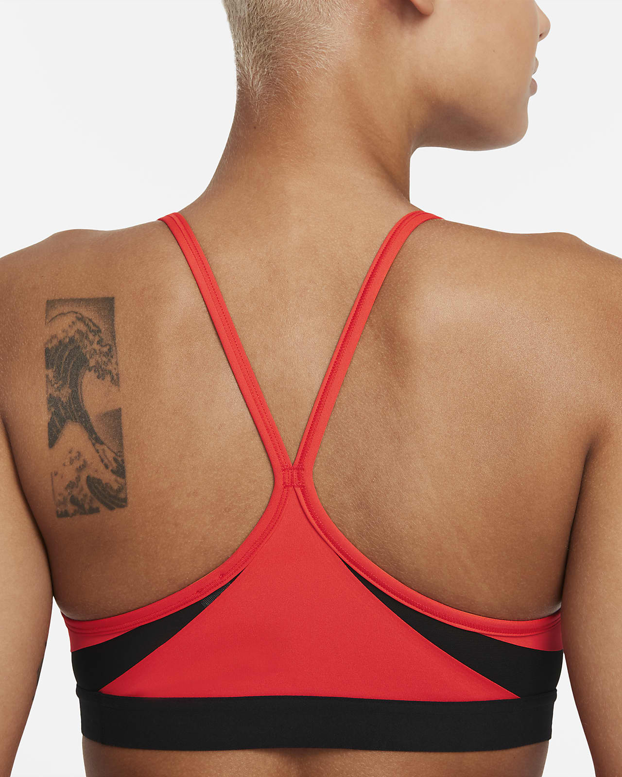 nike indy logo bra black