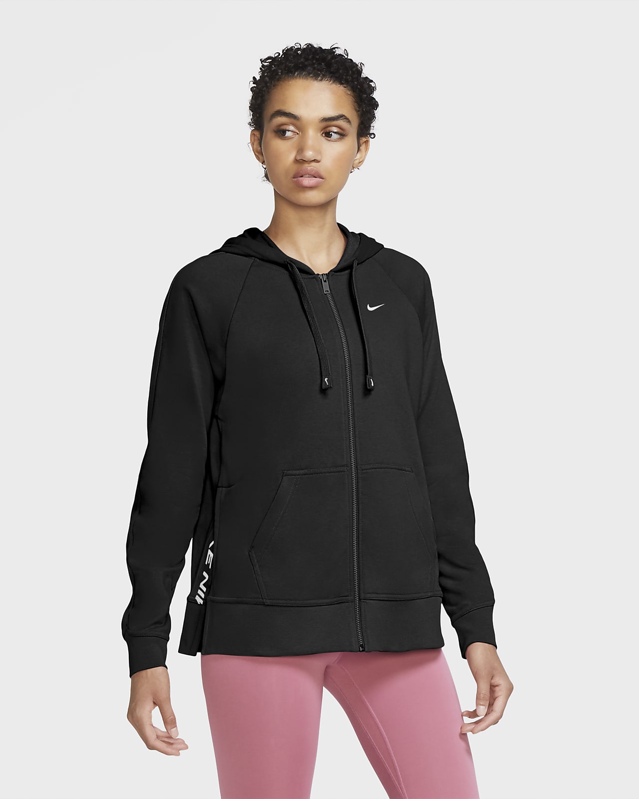 Sudadera con gorro de entrenamiento de cierre completo para mujer Nike  Dri-FIT Get Fit. Nike MX