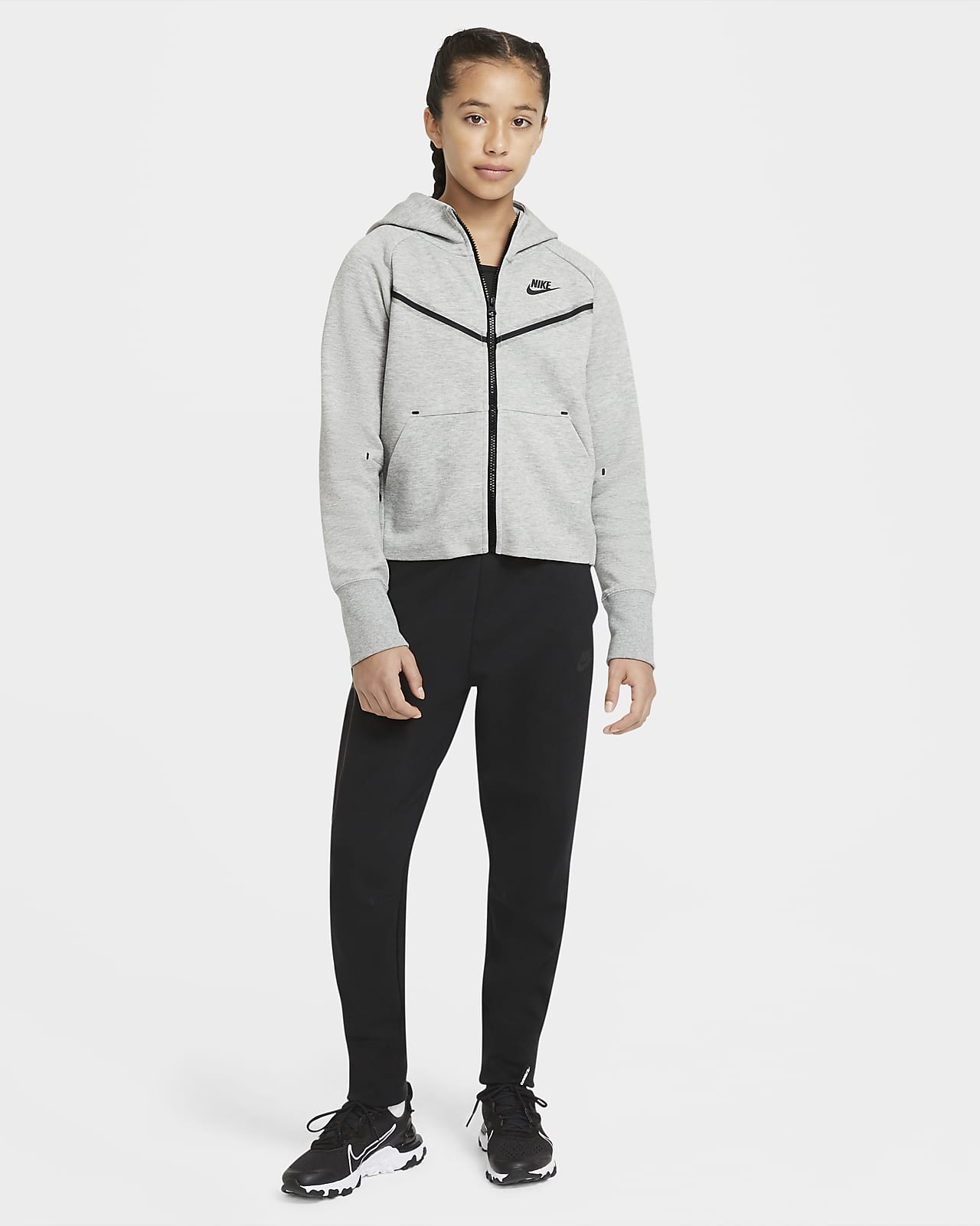 Sportswear Tech Fleece Big Kids' (Girls') Full-Zip Hoodie. Nike.com