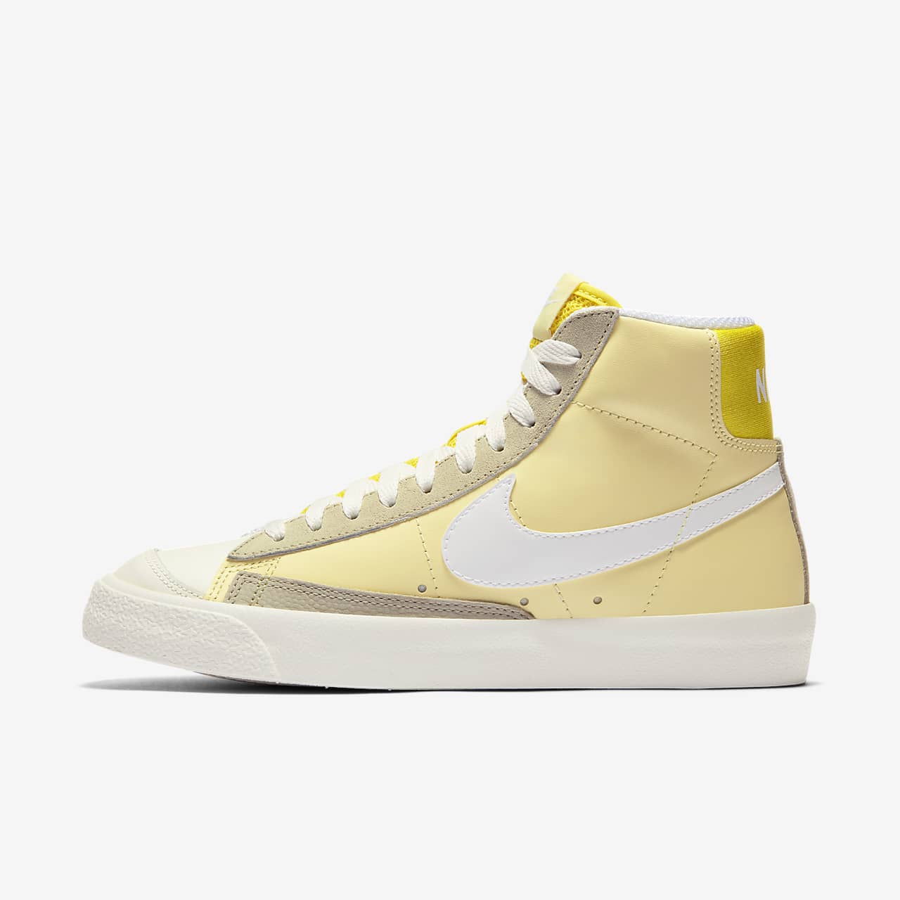 pastel yellow nike shoes