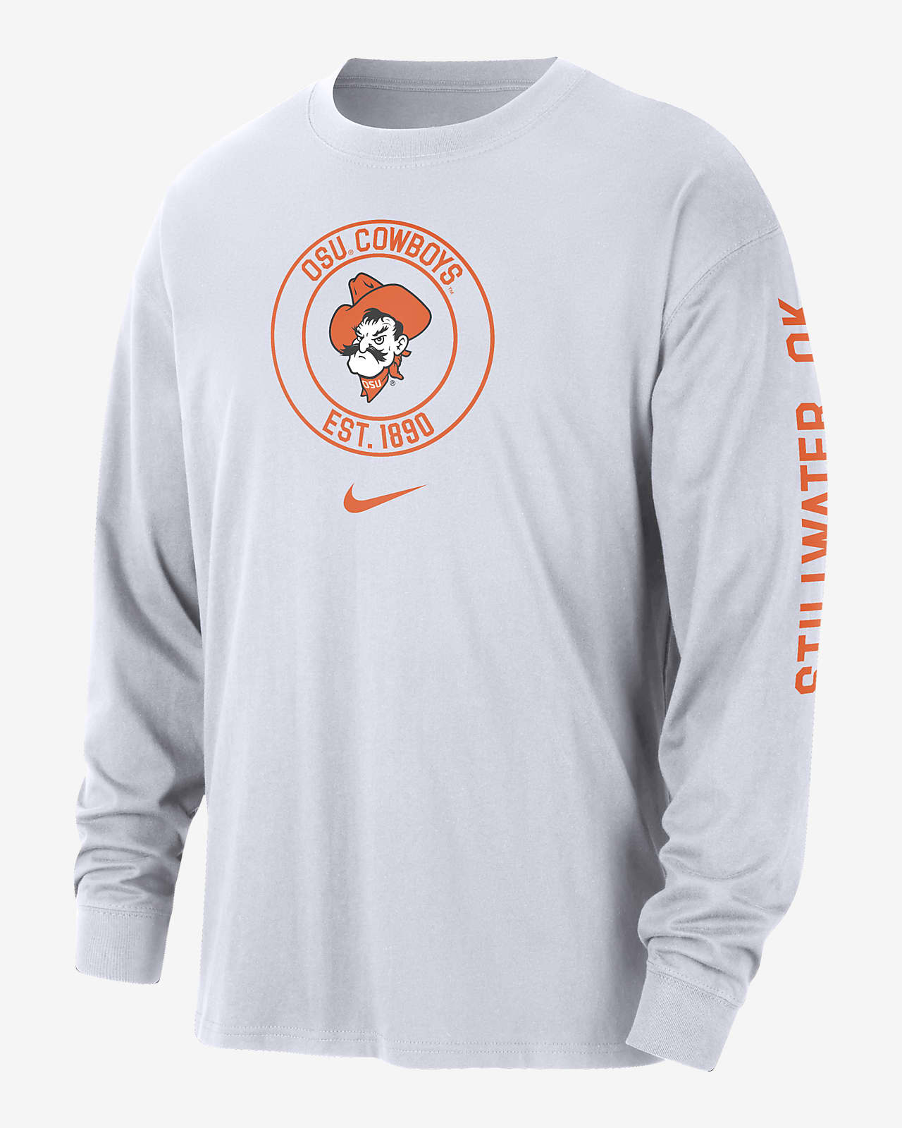 Oklahoma State Max90 Men's Nike College Long-Sleeve T-Shirt