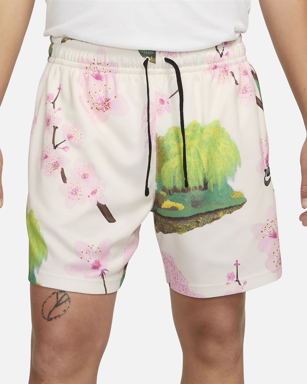 Cherry Blossom Men's Recycled Athletic Shorts