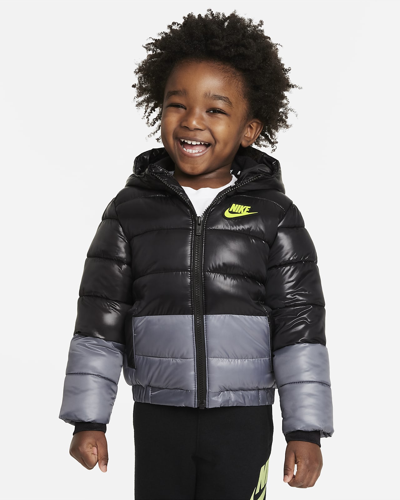 baby boy black puffer jacket