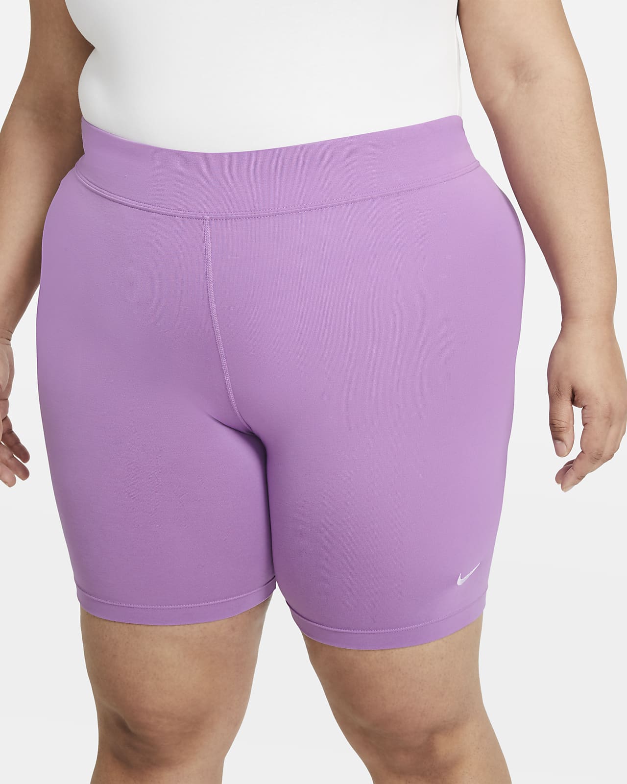 purple nike biker shorts