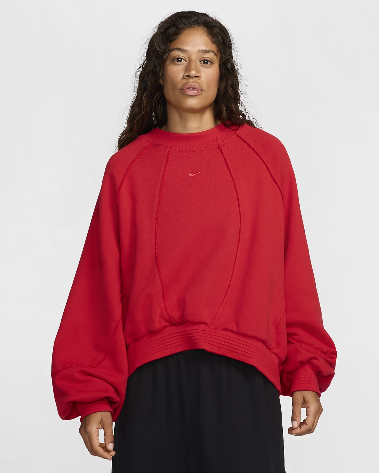 Nike Sportswear Collection Women's Oversized Crew-Neck French Terry Sweatshirt