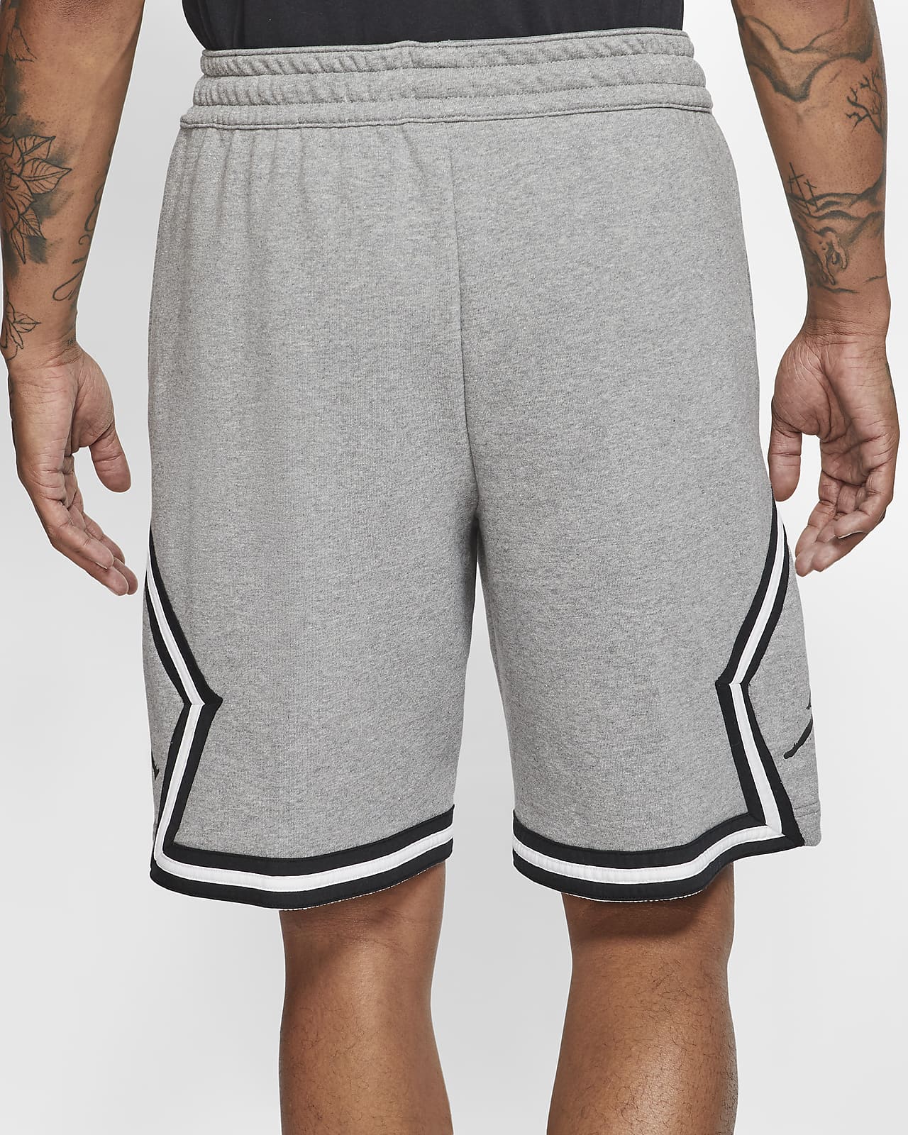 grey jordan sweat shorts